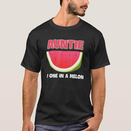 T-shirt Tante D'Une Dans Une Famille Melon Correspondant W (Devant)