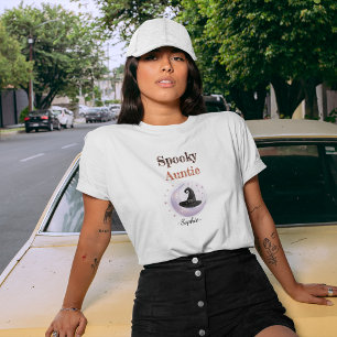 T-shirt Tante Éffrayante personnalisée - Chemise Halloween