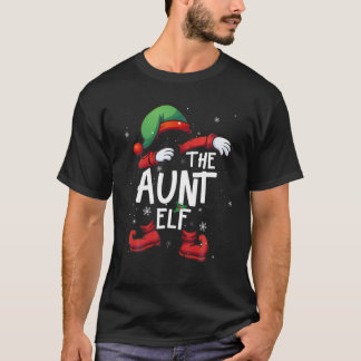 T-shirt Tante ELF Groupe familial correspondant Noel
