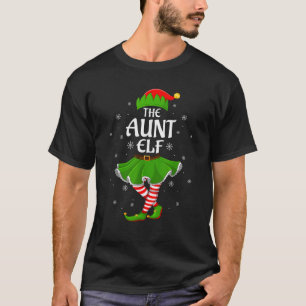 T-shirt Tante Elf Noël Famille Filles Femmes Elf Squad Xm