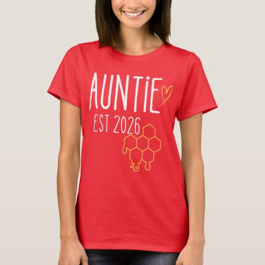 T-shirt Tante Est 2026 Design Honeycomb (Devant)