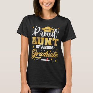T-shirt Tante fière diplômée 2026 Graphisme Awesome