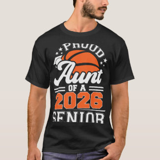 T-shirt Tante fière d'un senior de 2026 Sketll remise des 