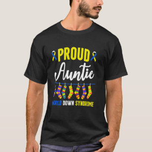 T-shirt Tante fière Monde Journée mondiale de la trisomie