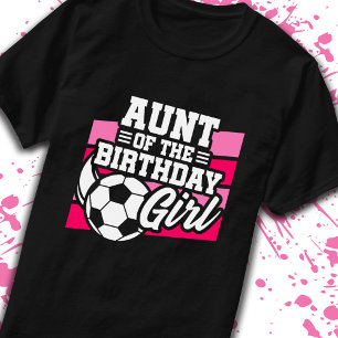T-shirt Tante Fille Anniversaire Football Fille Anniversai
