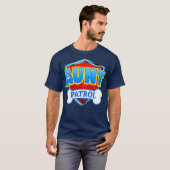 T-shirt Tante Funky Patrol Chien Maman Papa Pour Hommes Fe (Devant entier)