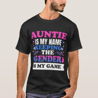 T-shirt Tante Genre Révèle Tante Gardienne De L'Étiquette 