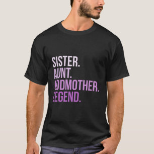 T-shirt Tante Godmère Légende Drôle Genre Révélation Tante