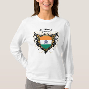 T-shirt Tante indienne du numéro un