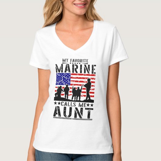 T-shirt Tante marine (Devant)
