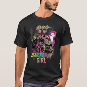 T-shirt Tante Mignonne D'Une Fille De Camion Monster Anniv