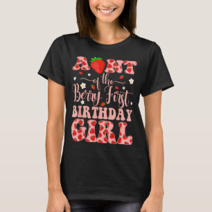 T-shirt Tante minimale Berry fille premier anniversaire