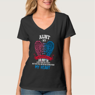 T-shirt Tante Mon Ange Elle Surveille Mon Dos Jamais Parti