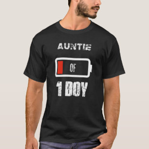 T-shirt Tante Of 1 Un garçon Batterie basse Fête des Mères