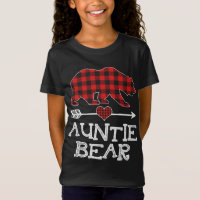 Tante Ours de Noël Pyjama Rouge Plaid Buffalo Fam