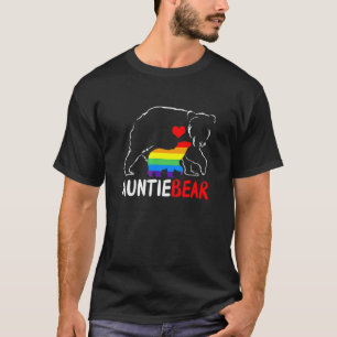 T-shirt Tante ours Fière Tante Arc-en-ciel Drapeau Lgbt Pr