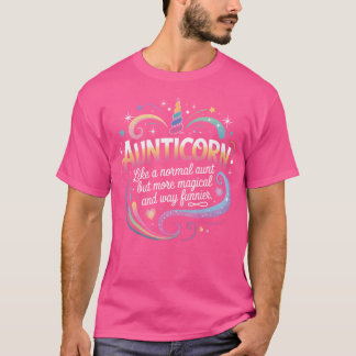 T-shirt Tante pour femmes drôle Aunticorn Magique Fun Lico