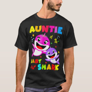 T-shirt Tante Requin Anniversaire Tante Requin Famille Tee