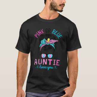 T-shirt tante rose ou bleue vous aime T Chemise