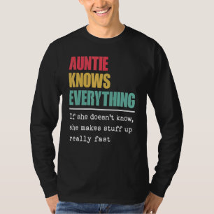 T-shirt Tante Sait Tout Fier Monde Plus Grande Tante