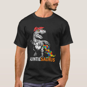T-shirt Tante Saurus Auntsaurus Sensibilisation sur l'auti