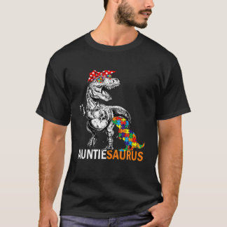 T-shirt Tante Saurus Auntsaurus Sensibilisation sur l'auti