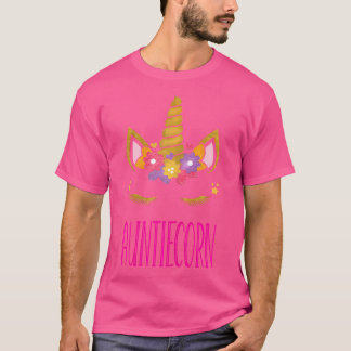 T-shirt Tante Tante Unicorne Costume Tante