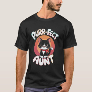 T-shirt Tantes amusantes de ronronnement félin miaou amate