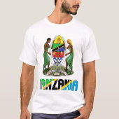 T-shirt Tanzanie Drapeau et blason Patriotique (Devant)