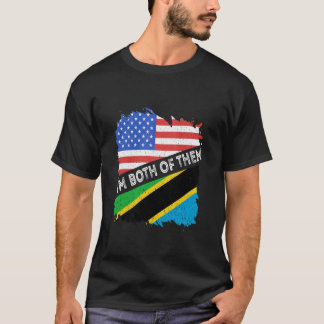 T-shirt Tanzanie États-Unis Amérique Racines Tanzaniennes