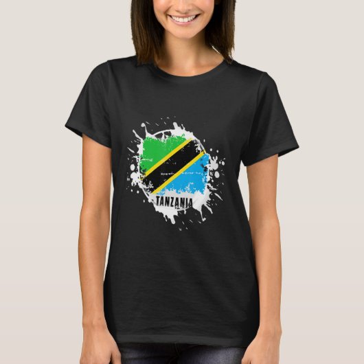 T-shirt Tanzanie Splash (Devant)