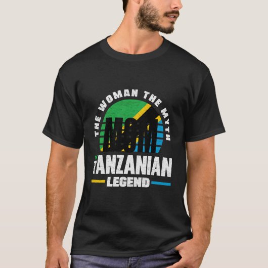 T-shirt Tanzanie Tanzanie Mère Drapeau Tanzanie (Devant)