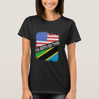 T-shirt Tanzanie USA Amérique Tanzanie Racines tanzanienne