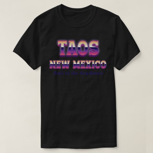 T-shirt Taos Nouveau-Mexique 2 (Design devant)