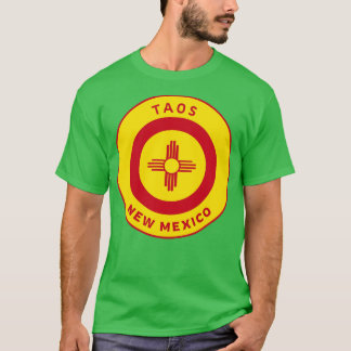 T-shirt Taos Nouveau Mexique Zia Drapeau Bullseye