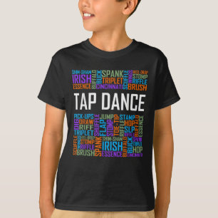 T-shirt Tap Dance Words Lover Tap DancerProfesseur de dans