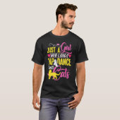 T-shirt Tap Dancer Chat Juste Une Fille (Devant entier)