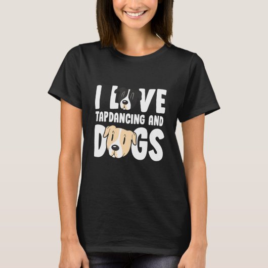 T-shirt Tap Dancing Dog Dancer Chien (Devant)