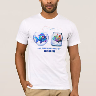 T-shirt Tapez la chemise de cerveau de poissons