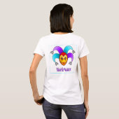 T-shirt TapFoolery - violet sur boîte blanche (Dos entier)