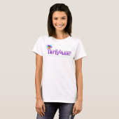T-shirt TapFoolery - violet sur boîte blanche (Devant entier)