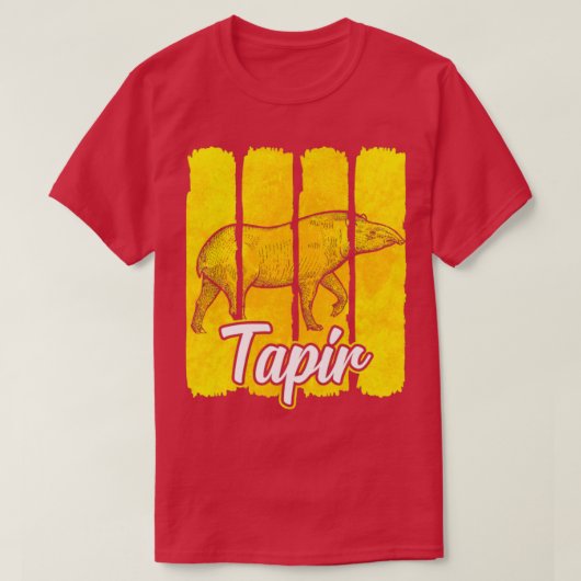 T-shirt Tapir animal (Design devant)