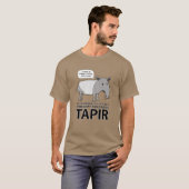 T-shirt Tapir drôle et mignon mais désagréable (Devant entier)
