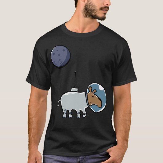 T-shirt Tapir espace (Devant)