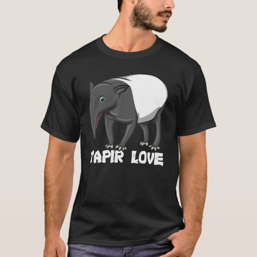T-shirt Tapir Love Mammal De L'Amérique Du Sud Faune 1 (Devant)