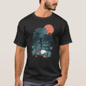T-shirt Tapir Pine Tree Sky Birds Flying Fore (Devant)