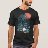 T-shirt Tapir Pine Tree Sky Birds Flying Fore (Devant)