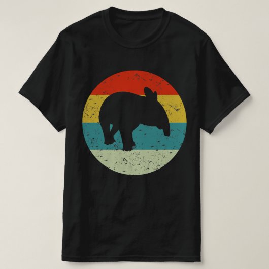 T-shirt TAPIR rétro vintage (Design devant)