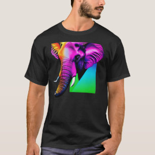 T-shirt Tapisserie éléphant vibrant Dessous de verre en ve