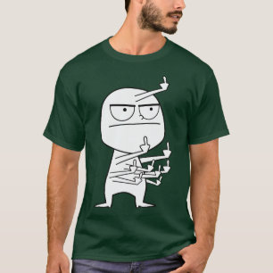 T-shirt Tapisserie maniaque du doigt moyen